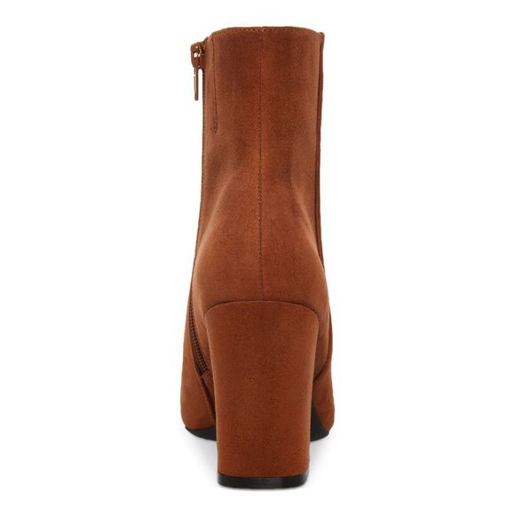 MADDEN GIRL Womens Brown Goring Padded Cody Pointed Toe Flare Zip-Up Booties 5 M - Picture 3 of 4